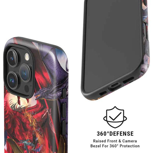 Dragon Battle by Ruth Thompson iPhone 16 Pro Magsafe Impact Case